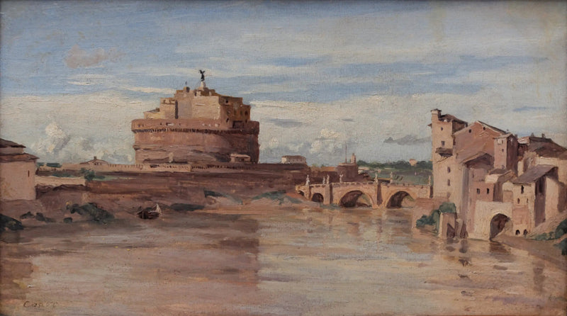 Linna Saint-Ange ja Tiberi, Rooma - Jean-Baptiste Camille Corot