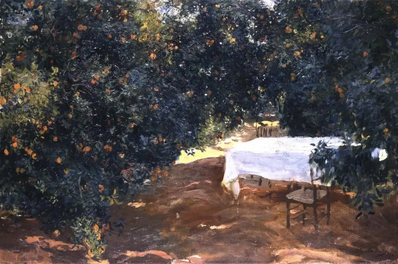 Polku appelsiinilehtoon, Alcira - Joaquín Sorolla