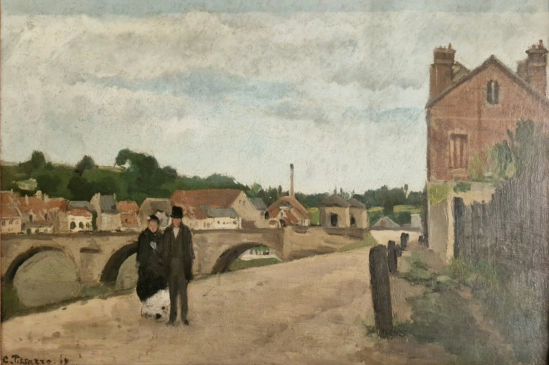Lukkotien ja Pontoisen sillan tie - Camille Pissarro