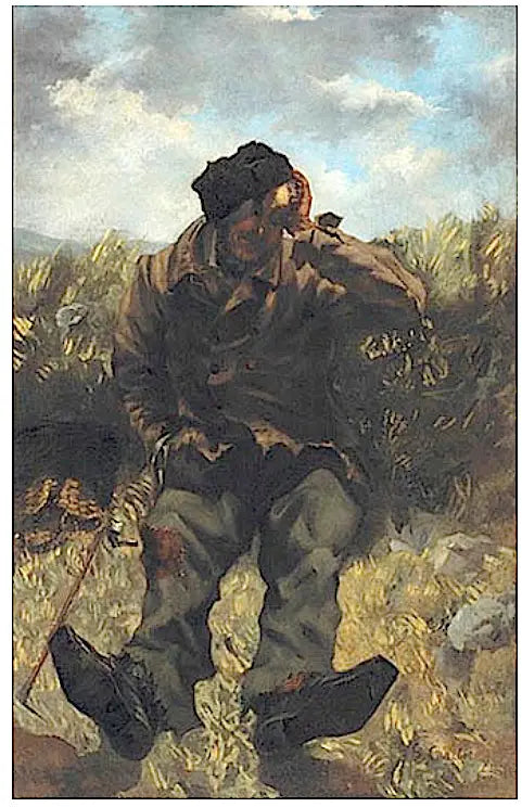 Le Chemineau - Gustave Courbet image 1 copie de tableau peinte à la main