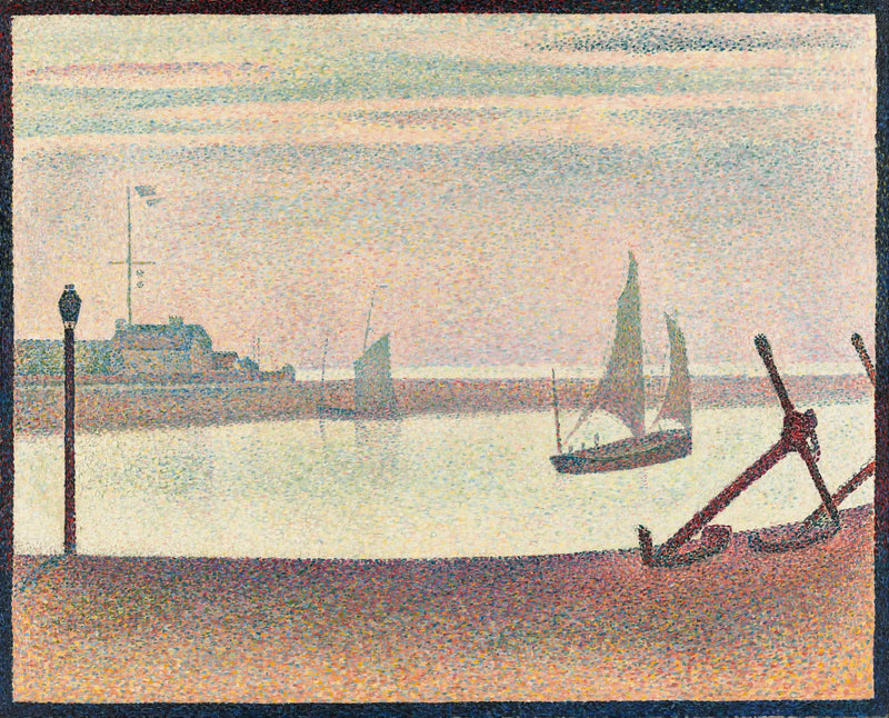 Gravelinesin kanava, eräänä iltana - Georges Seurat