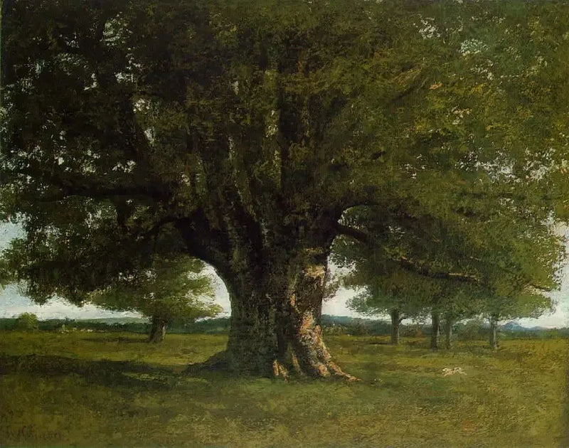 Flageyn tammi - Gustave Courbet