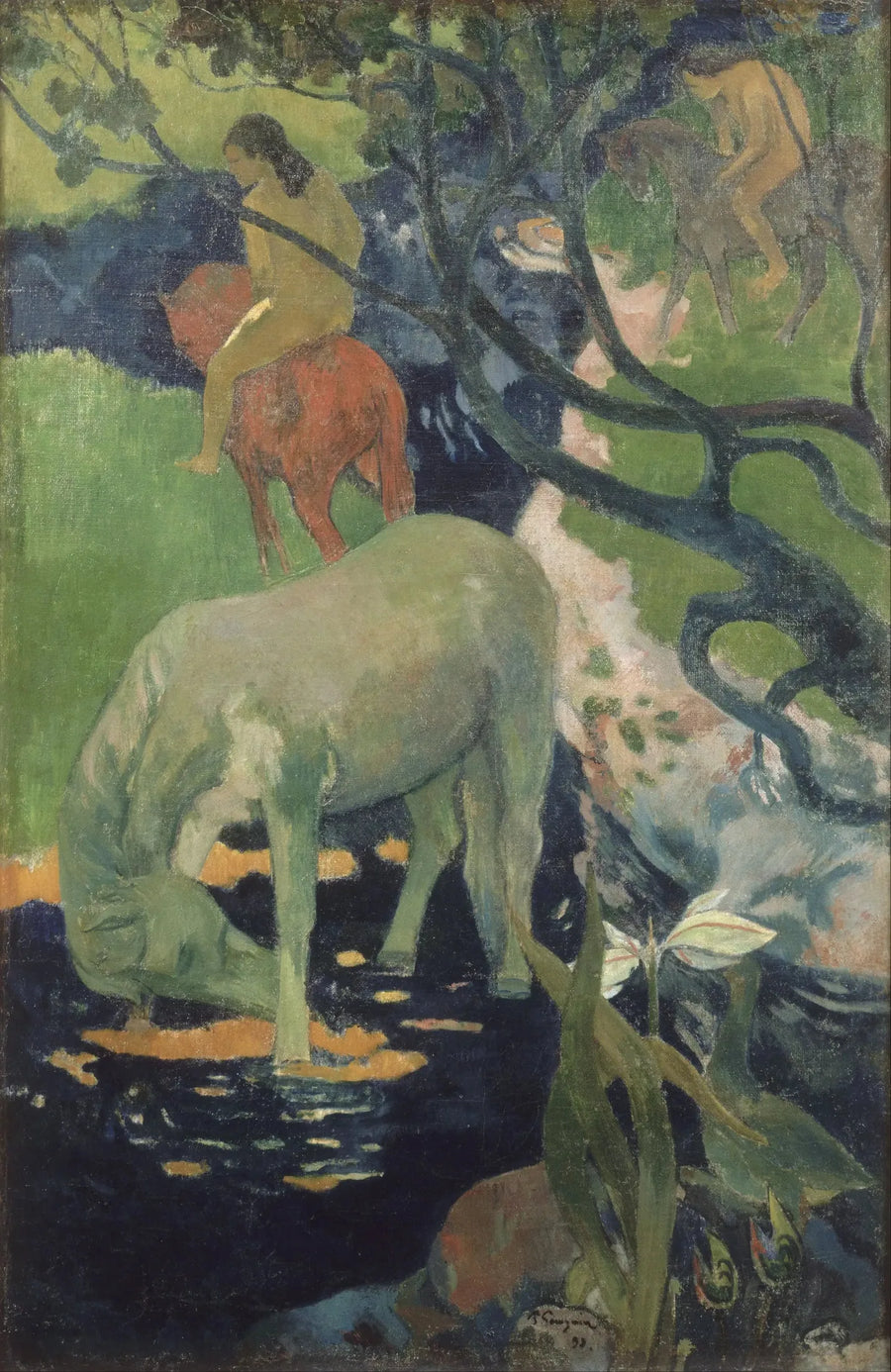 Valkoinen hevonen - Paul Gauguin