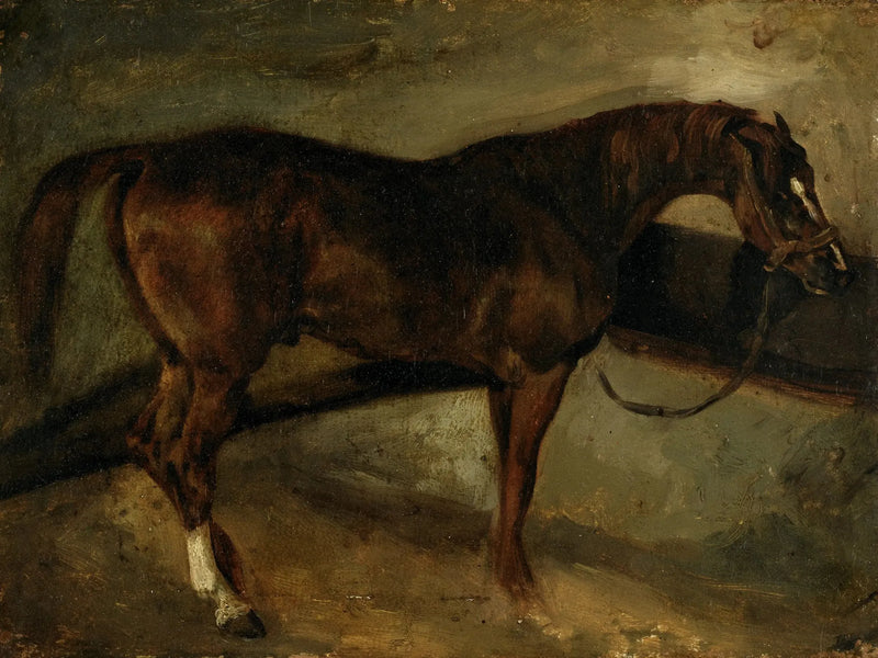 Ruskea hevonen - Théodore Géricault