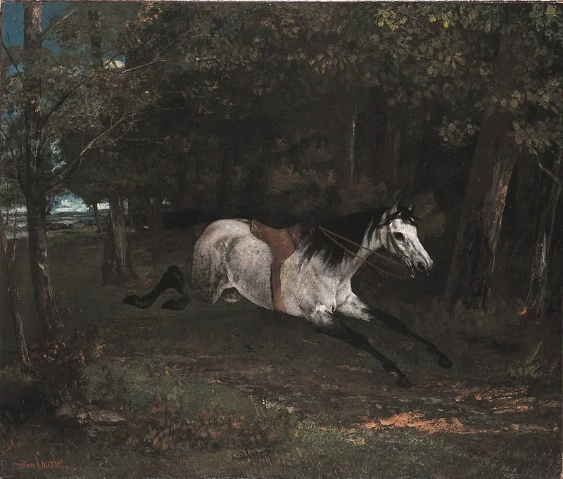 Salakuljettu hevonen - Gustave Courbet
