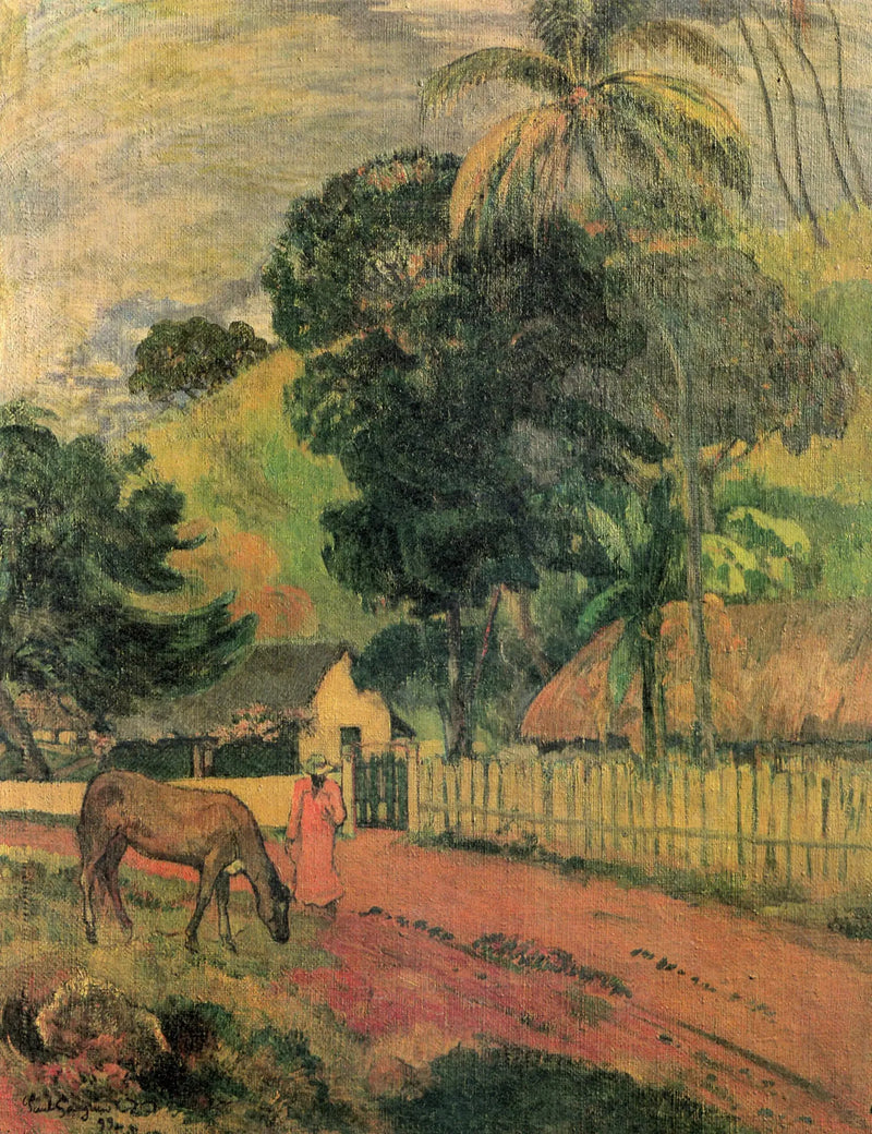 Hevonen tiellä - Paul Gauguin