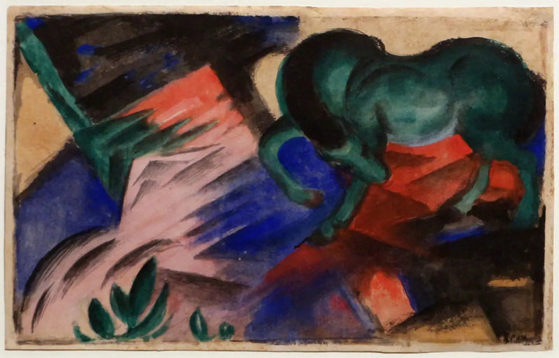 Vihreä hevonen - Franz Marc