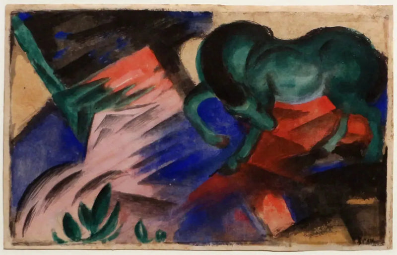Vihreä hevonen - Franz Marc