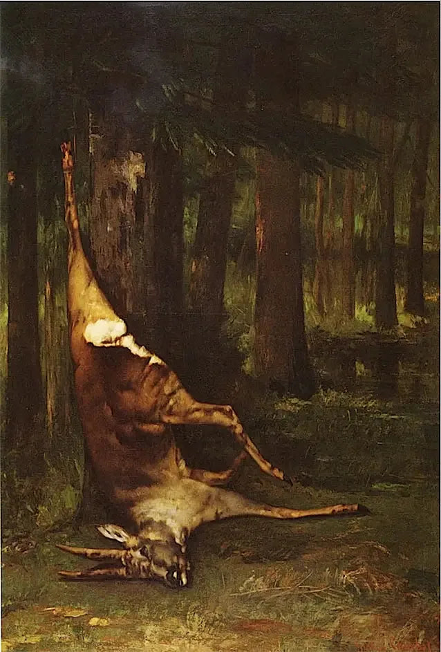 Pystysuora metsäkauris - Gustave Courbet