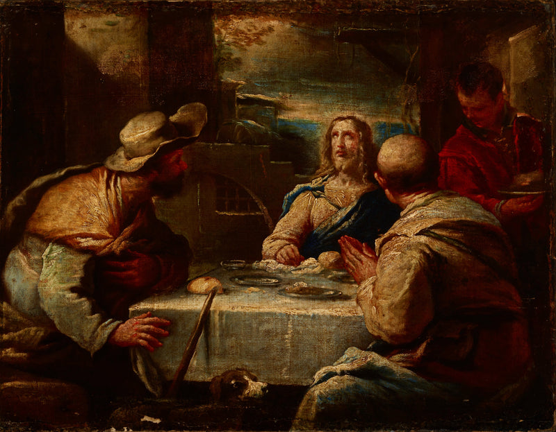 Kristus Emmauksen tiellä - Luca Giordano