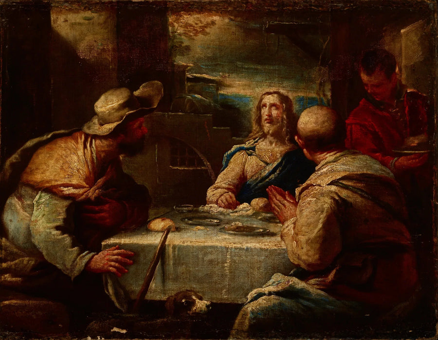 Kristus Emmauksen tiellä - Luca Giordano