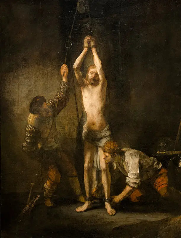 Kristus pylvään äärellä - Rembrandt