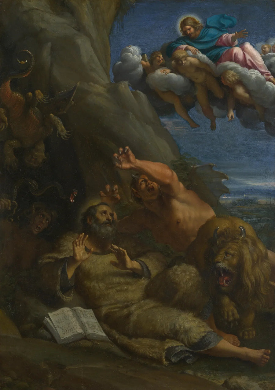 Kristus ilmestyy pyhälle Antonius abbedille - Annibale Carracci