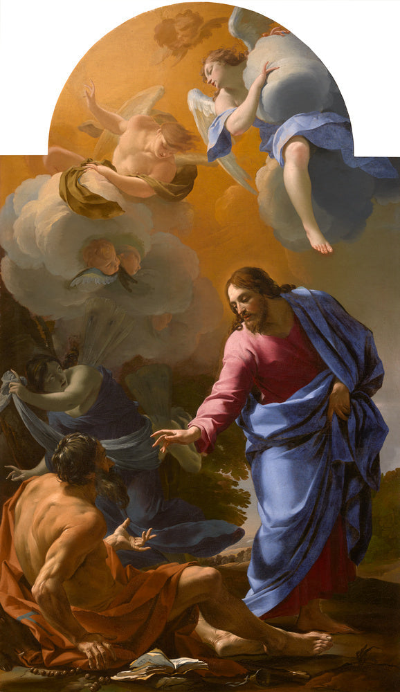 Kristus ilmestyy pyhälle Antoine Abélle - Simon Vouet