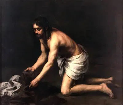 Kristus ristiinnaulitsemisen jälkeen - Bartolomé Esteban Murillo