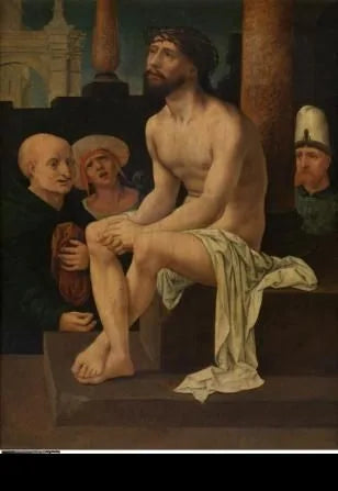 Kristus istuu kylmällä kivellä - Jan Gossaert