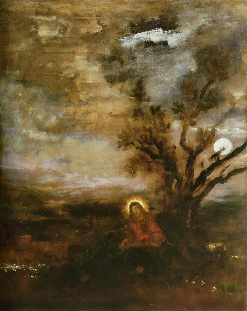 Kristus Öljymäen puutarhassa - Gustave Moreau