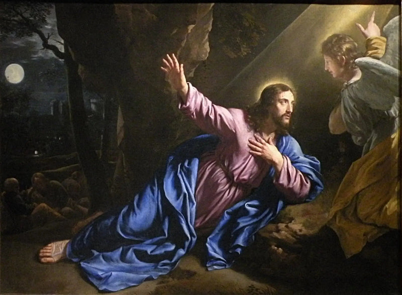 Kristus Öljymäen puutarhassa - Philippe de Champaigne