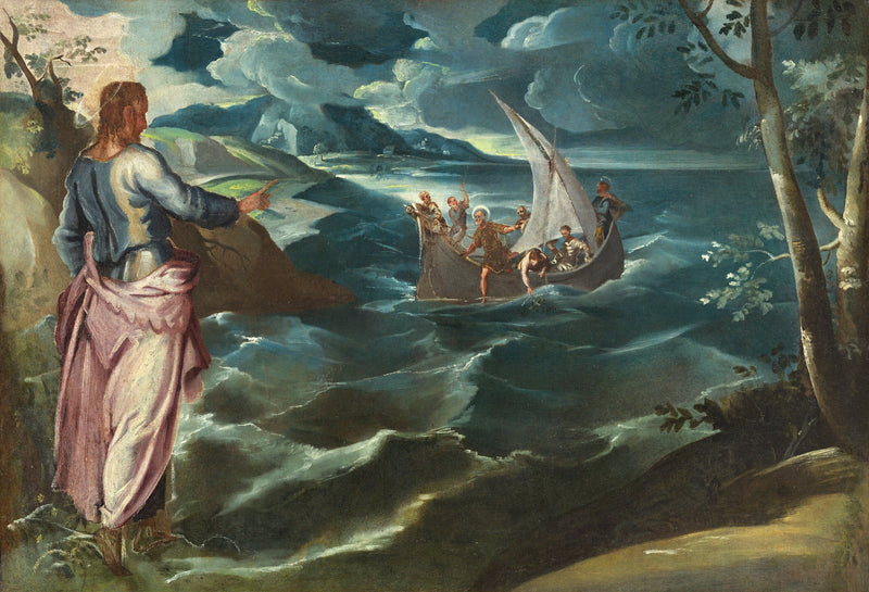 Kristus Tiberiaksen järvellä - Jacopo Tintoretto