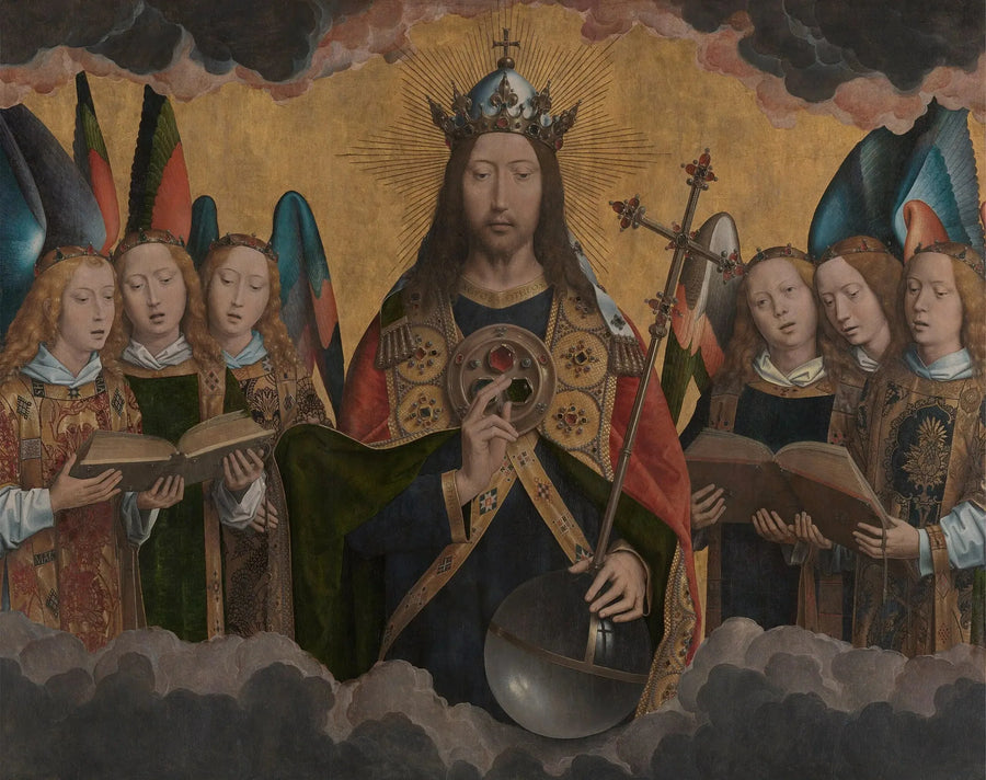 Kristus ja laulavat enkelit - Hans Memling