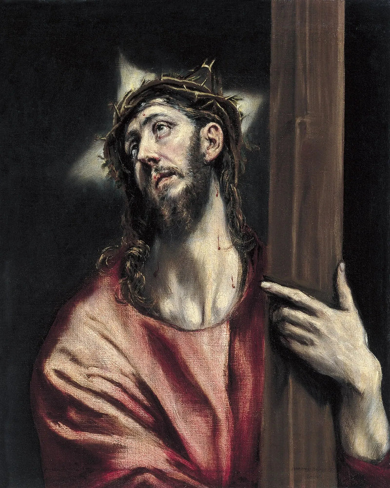 Kristus ristin kanssa - El Greco