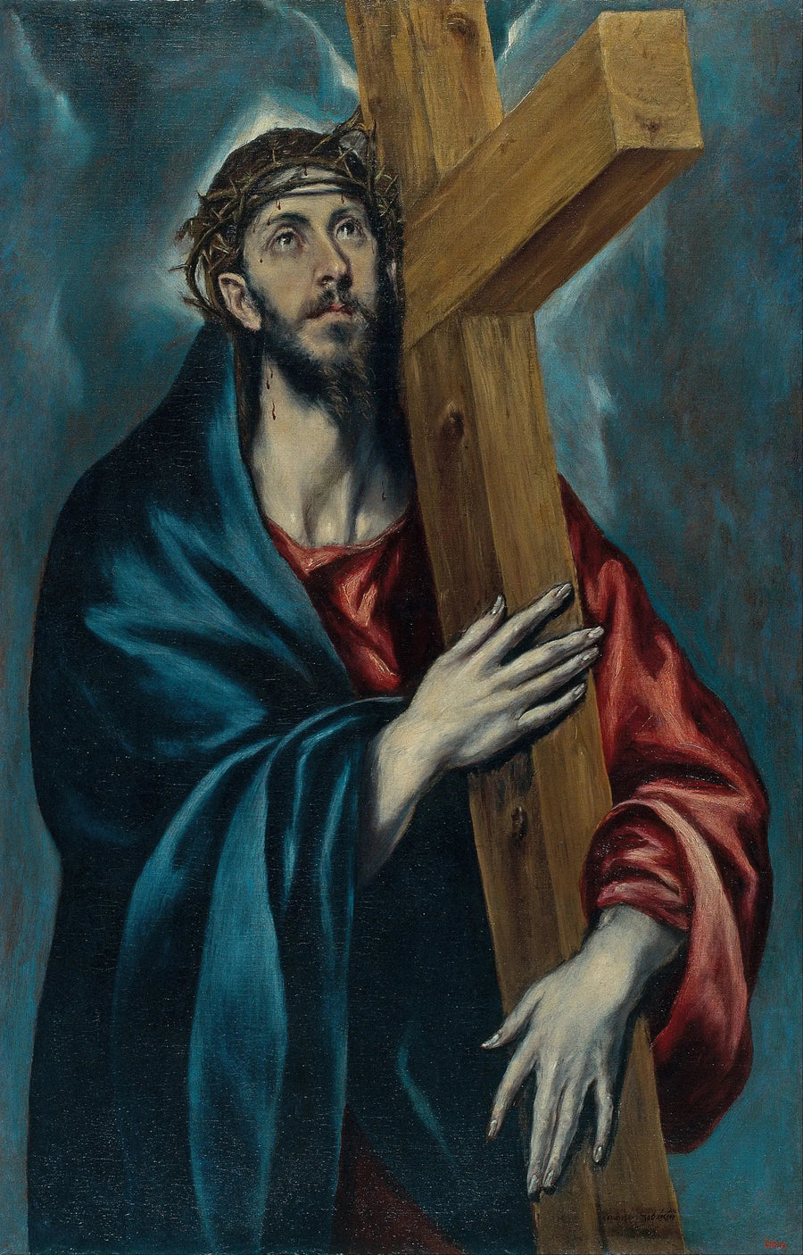 Kristus ristin kanssa - El Greco