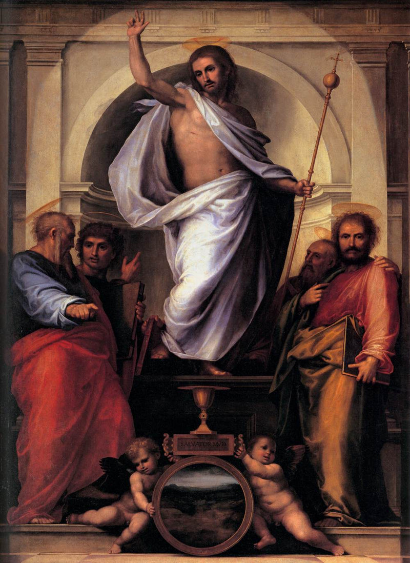 Kristus neljän evankelista kanssa - Fra Bartolomeo