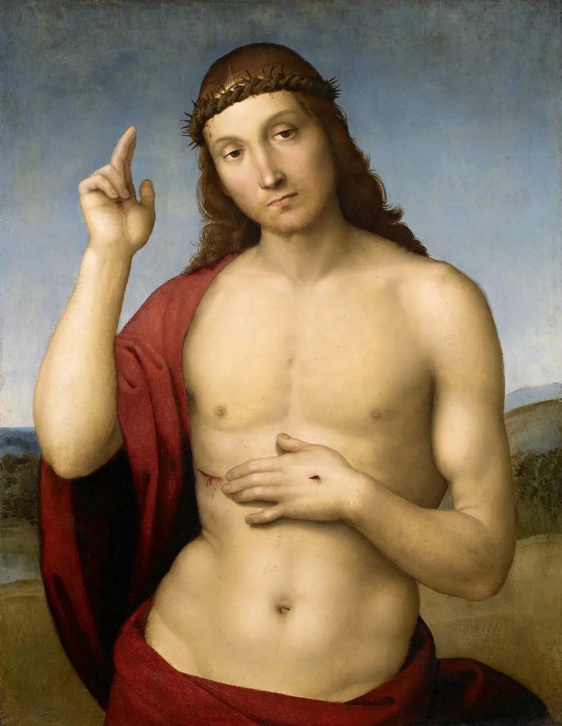 Siunaava Kristus - Raphael Sanzio