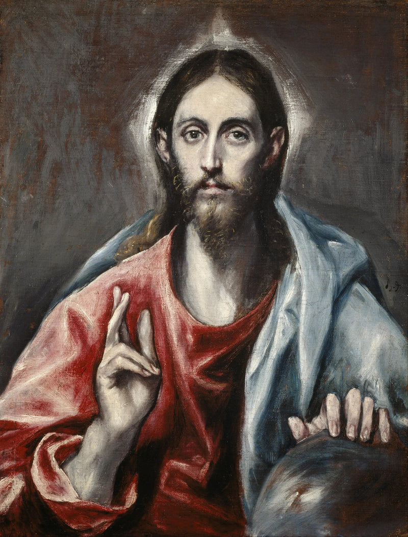 Rukoileva Kristus, maailman Vapahtaja - El Greco