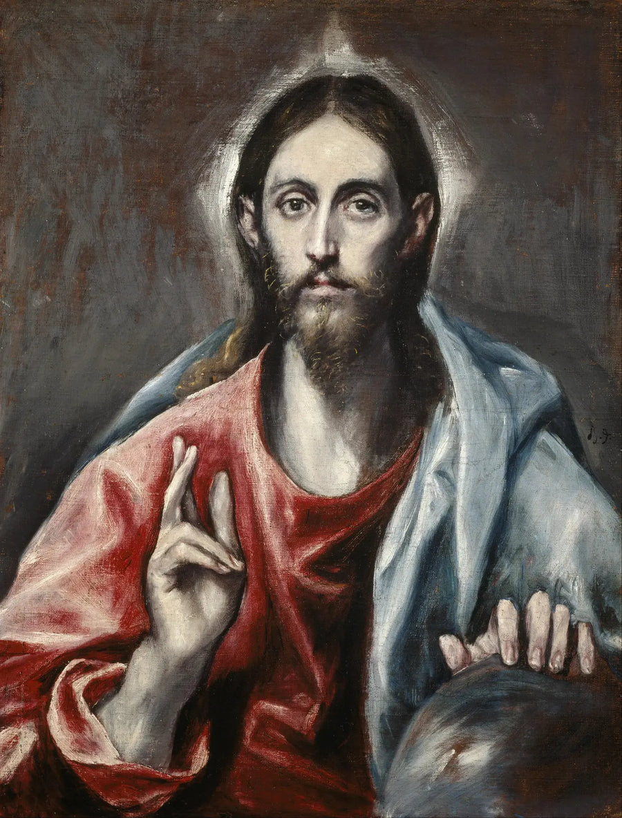 Rukoileva Kristus, maailman Vapahtaja - El Greco