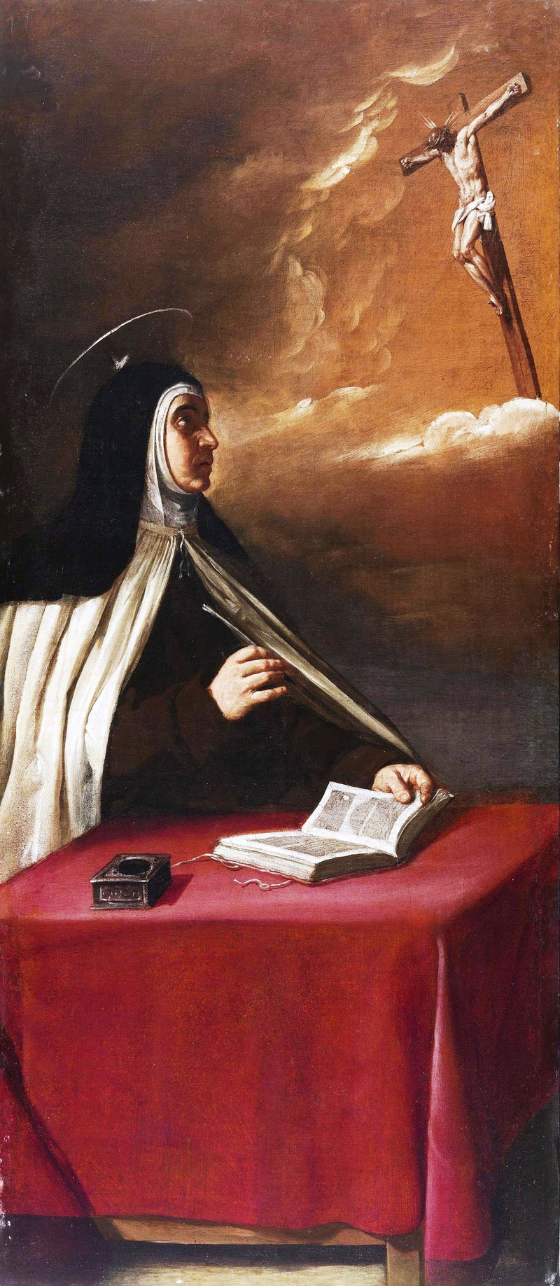 Ristiinnaulittu Kristus ilmestyy pyhälle Teresa of Ávila - Alonso Cano