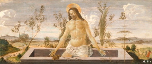 Kristus haudassa - Sandro Botticelli - Korkealaatuiset taulujen ja maalauksien reproduktiot