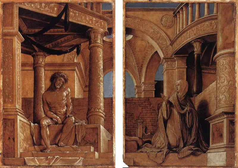 Kristus tuskassa ja itkevä Neitsyt - Hans Holbein nuorempi