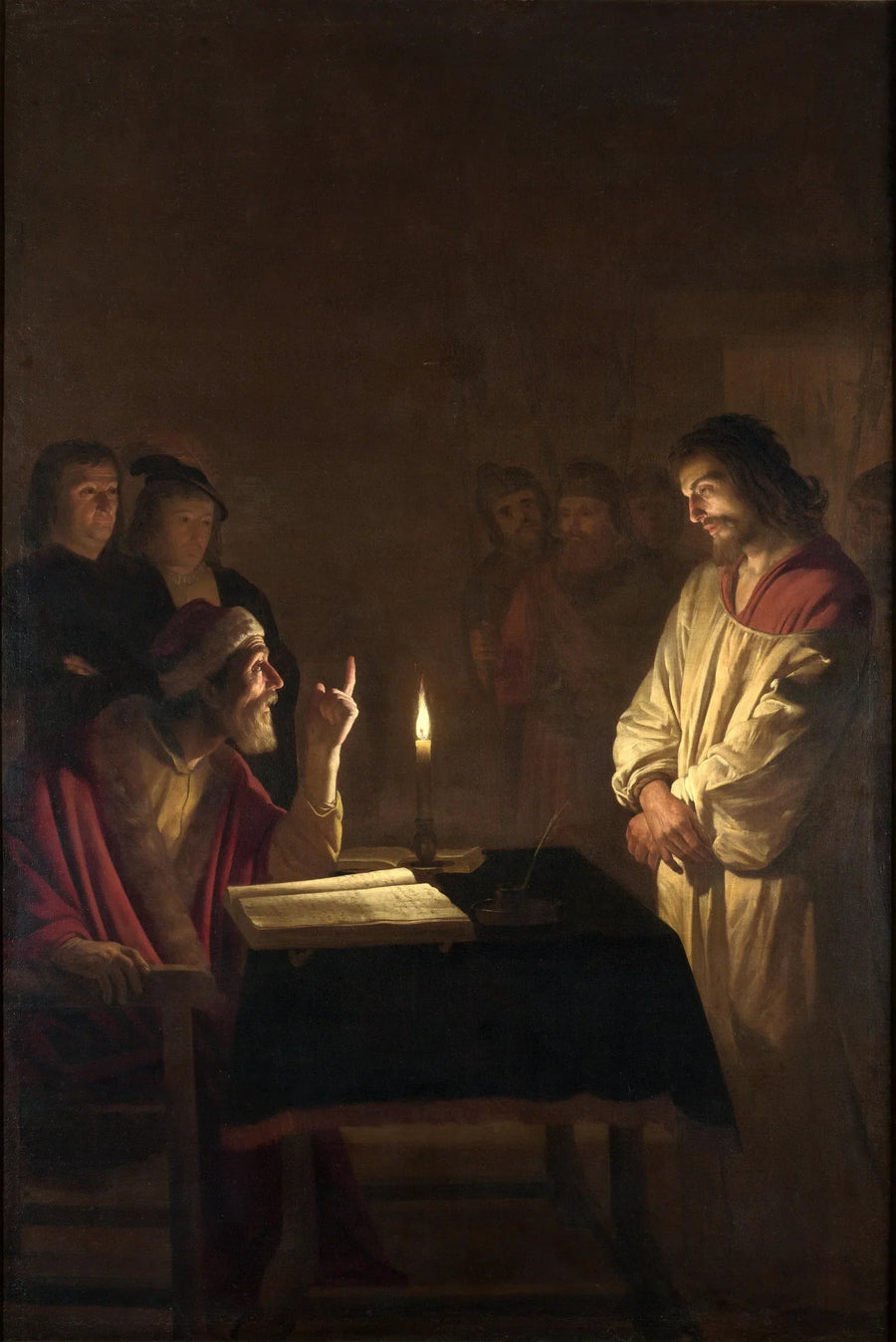 Kristus suuren pappin edessä - Gerrit van Honthorst
