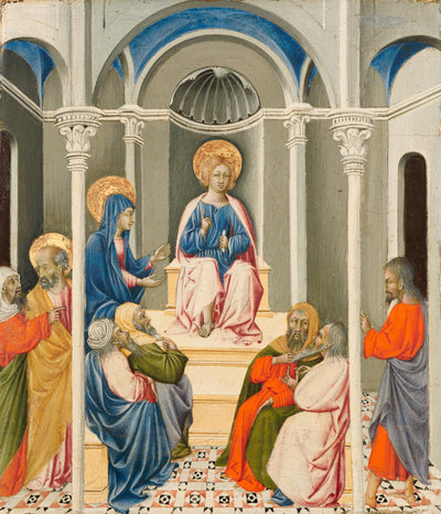 Le Christ en conflit dans le temple - Giovanni di Paolo - Alpha Reproduction