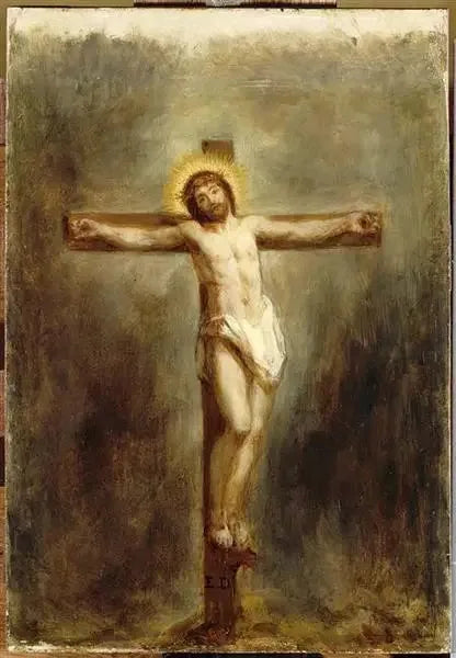 Ristiinnaulittu Kristus - Eugène Delacroix