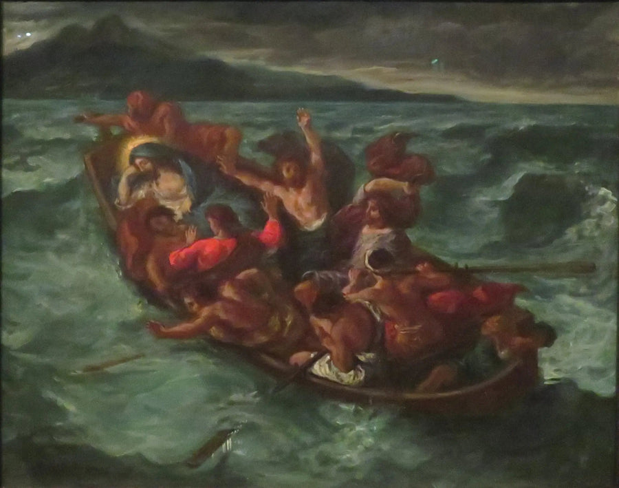 Kristus nukkuu myrskyn aikana - Eugène Delacroix