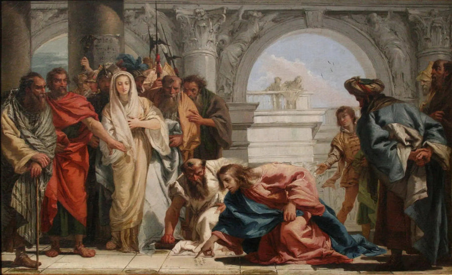 Kristus ja naimisissa oleva nainen - Giovanni Battista Tiepolo