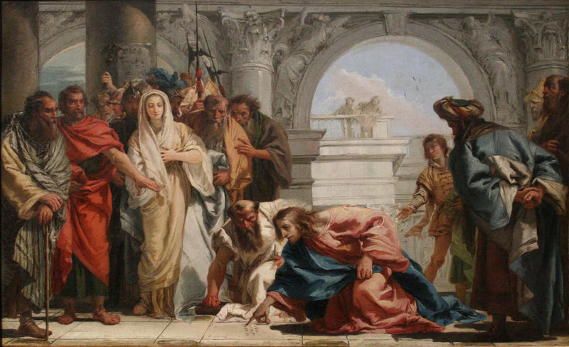 Kristus ja naimisissa oleva nainen - Giovanni Battista Tiepolo