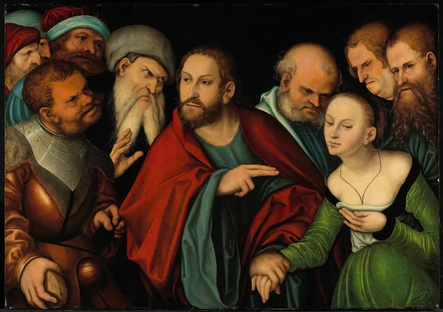 Kristus ja naimisissa oleva nainen - Lucas Cranach vanhempi
