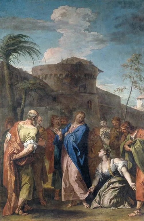 Kristus ja uskovainen nainen - Sebastiano Ricci