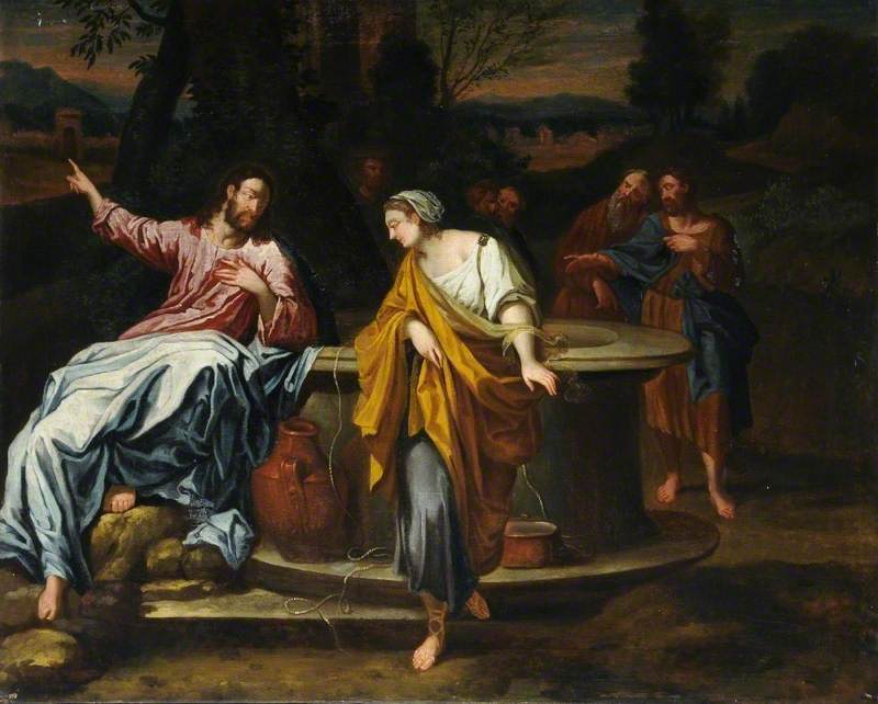Kristus ja Samarialainen kaivolla - Annibale Carracci