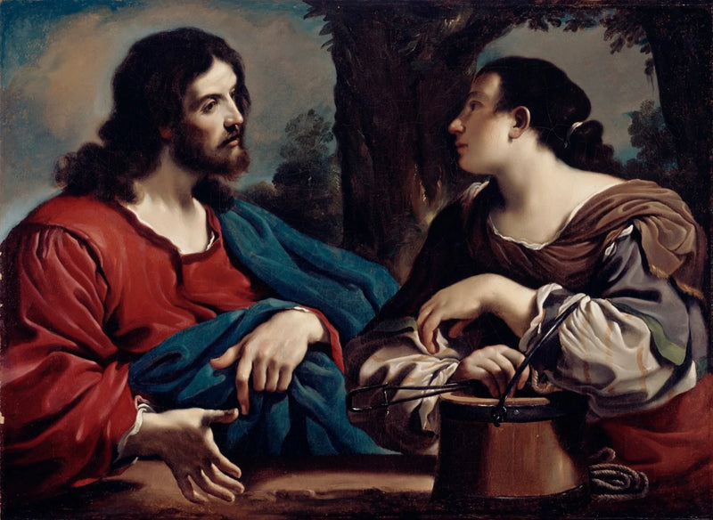 Kristus ja samarialainen - Guercino