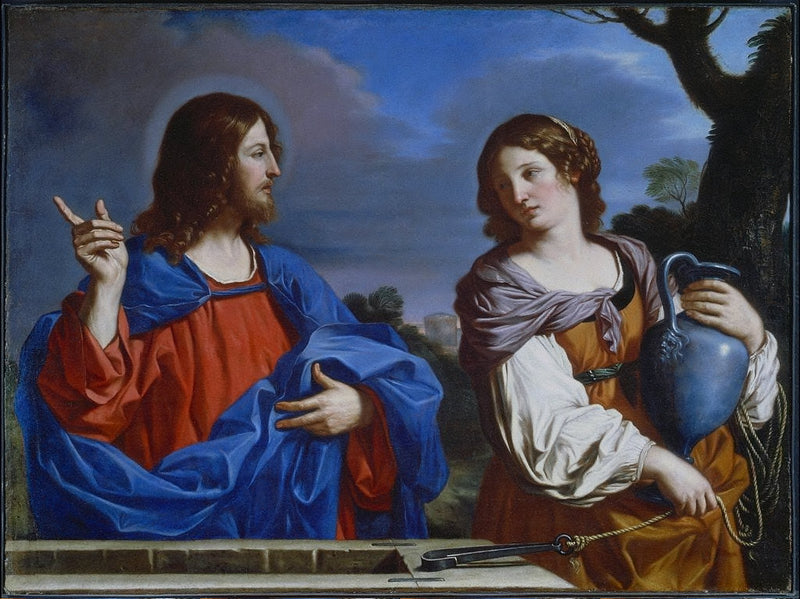 Kristus ja samarialainen - Guercino