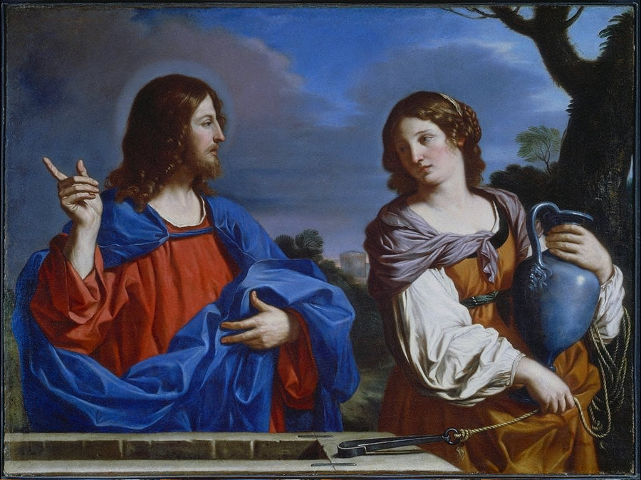 Kristus ja samarialainen - Guercino