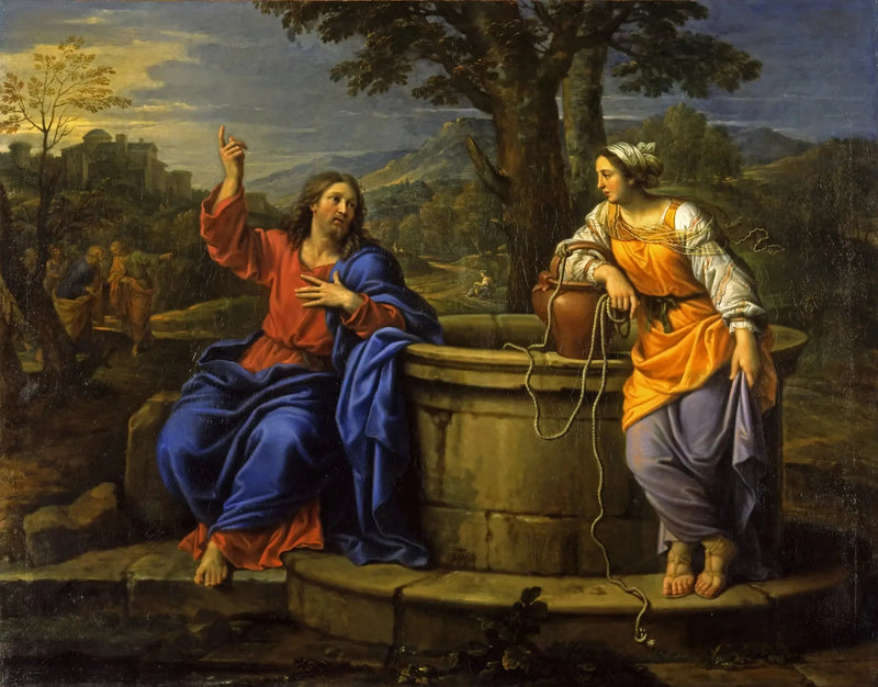 Kristus ja Samarialainen - Pierre Mignard