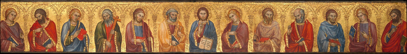 Kristus ja kaksitoista apostolia - Taddeo di Bartolo