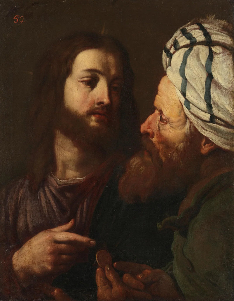 Kristus ja rahamies - Guercino