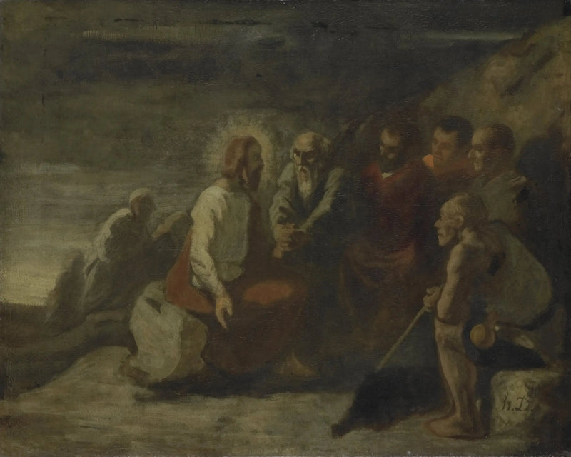 Kristus ja hänen opetuslapsensa - Honoré Daumier