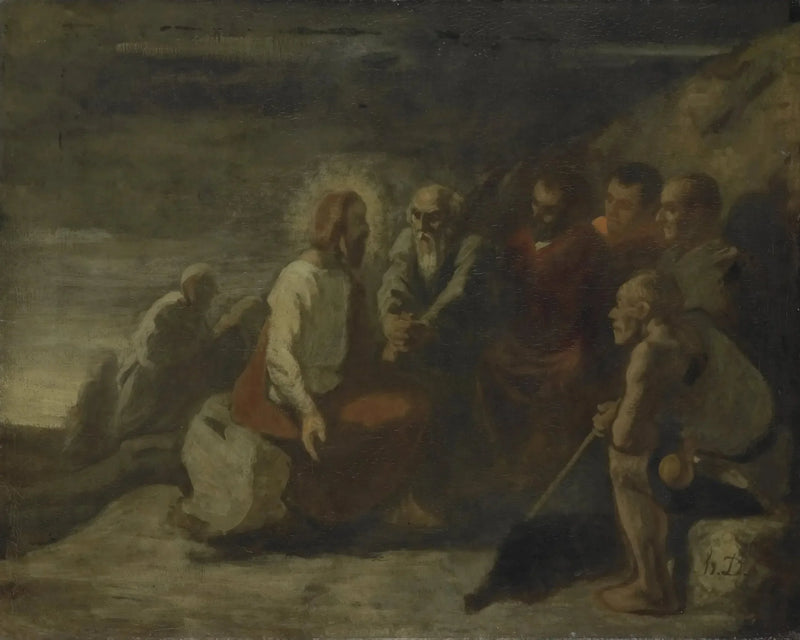 Kristus ja hänen opetuslapsensa - Honoré Daumier